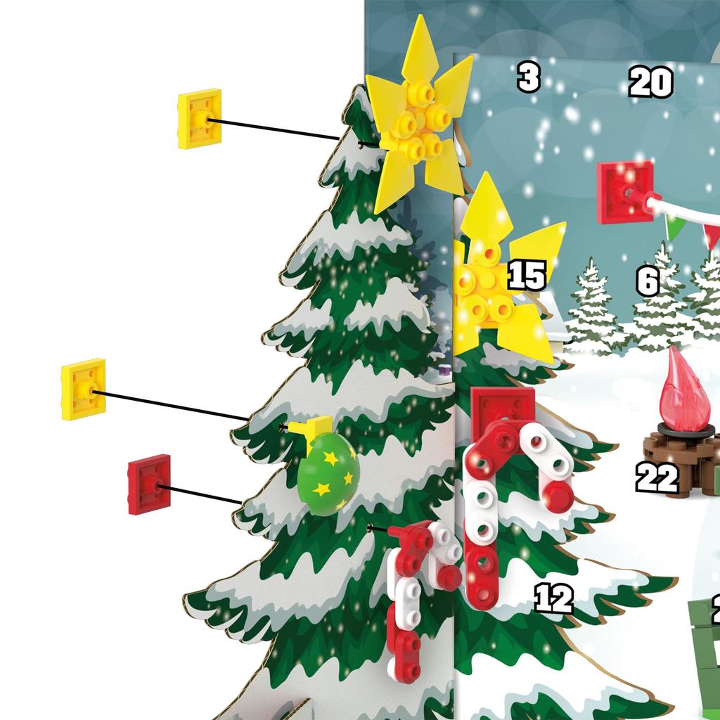 MEGA Pokemon Pikachu и Piplup Адвент Календарь Блок Номер 202 От 6 Лет Multi GYG99 Штук