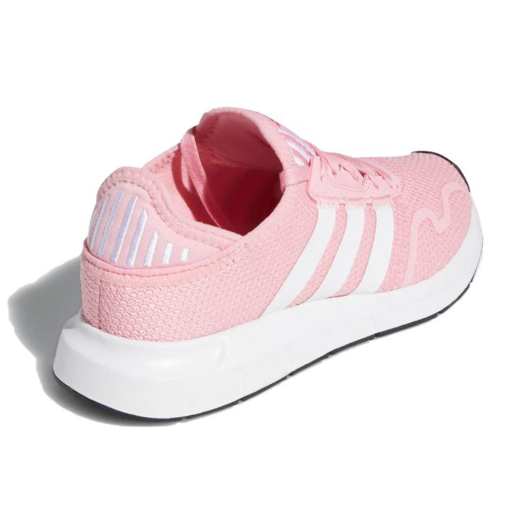 adidas Оригинальные Кроссовки для бега для детей Adidas Swift Run X с амортизацией, износостойкие, низкие, Розово-белые FY2148