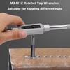 M3-M12 HSS Right-handed Tapping Drill Tap Wrench 1/16-1/2" Thread Punching Wrench  Punching Wrench