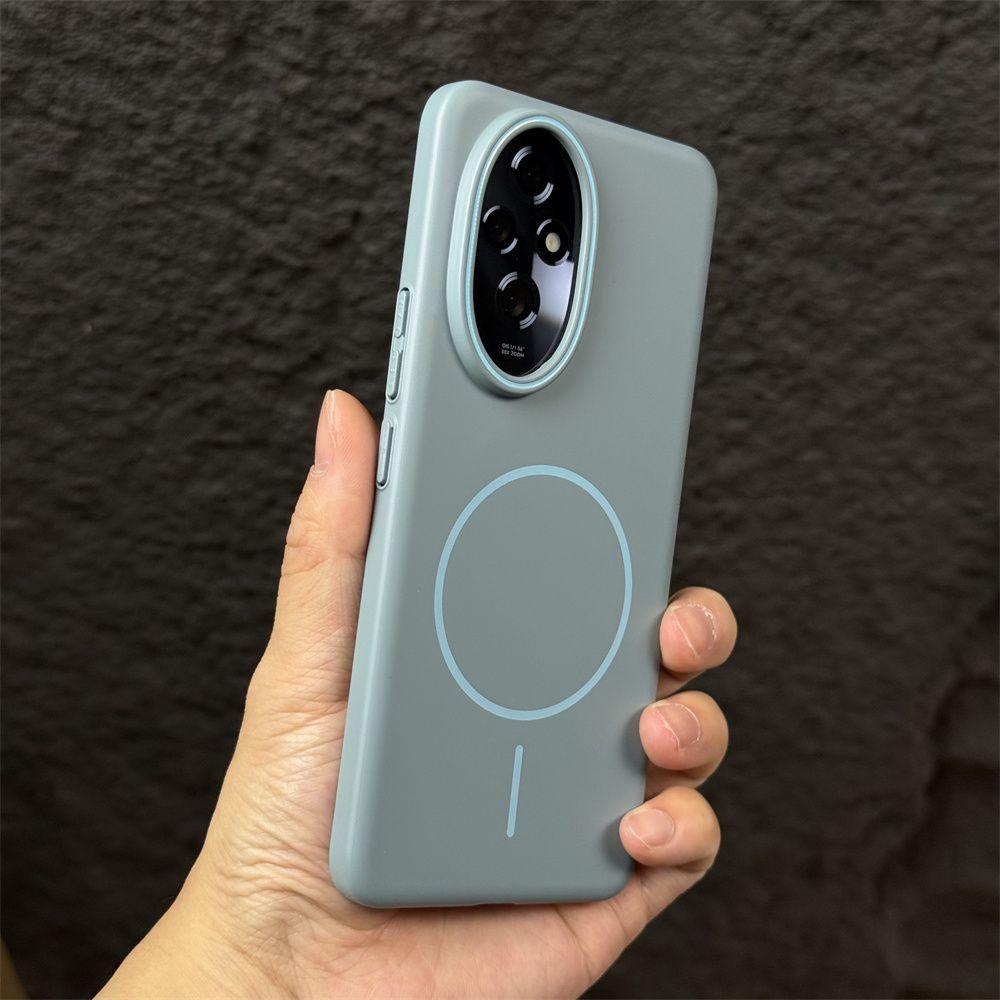 Чехол для Honor200 Pro 200 Lite Простой и мягкий магнитный ПК приятный на ощупь противоударный чехол для Honor 200 Lite 200 Pro Funda