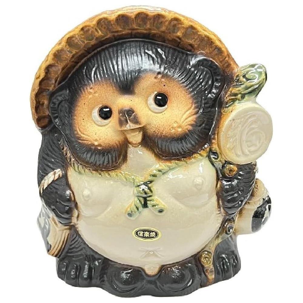Керамика Сигараки Высота 19 см Енотовидная собака Фукуфуку Тануки