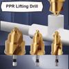 4:6 ⁄ 1 дюймовое подъемное сверло PPR с шестигранным хвостовиком, ступенчатое сверло, прочный набор для ремонта водопроводных труб