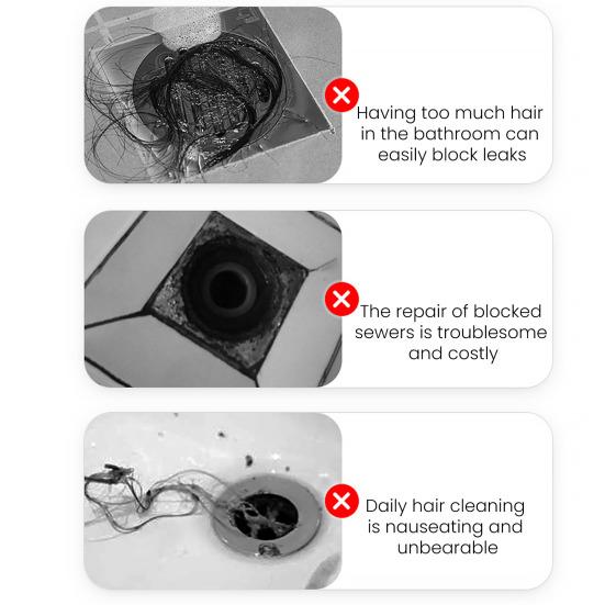 10 шт. Пластиковые заглушки для волос в сливном отверстии для пола, сетчатые крышки, простая установка, средство для домашнего обслуживания