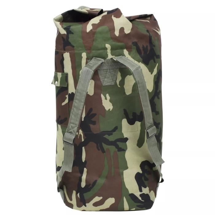Sac de sport - vidaXL - Camouflage - 85 L - Résistant à la déchirure - Idéal pour randonnée