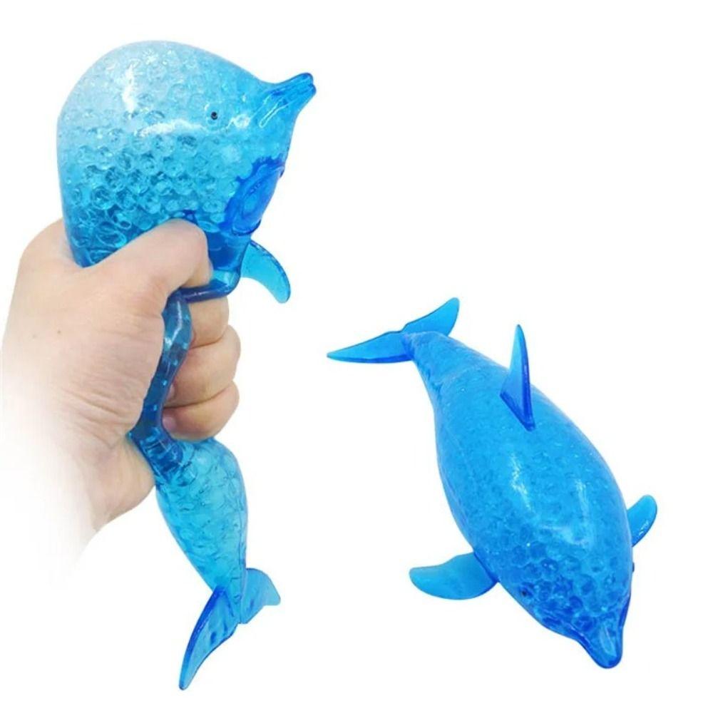 Stretchy Dolphin Squeeze Ball Blue Sea Animal Squeeze Toys Durable Shark Stress Balls  Adults