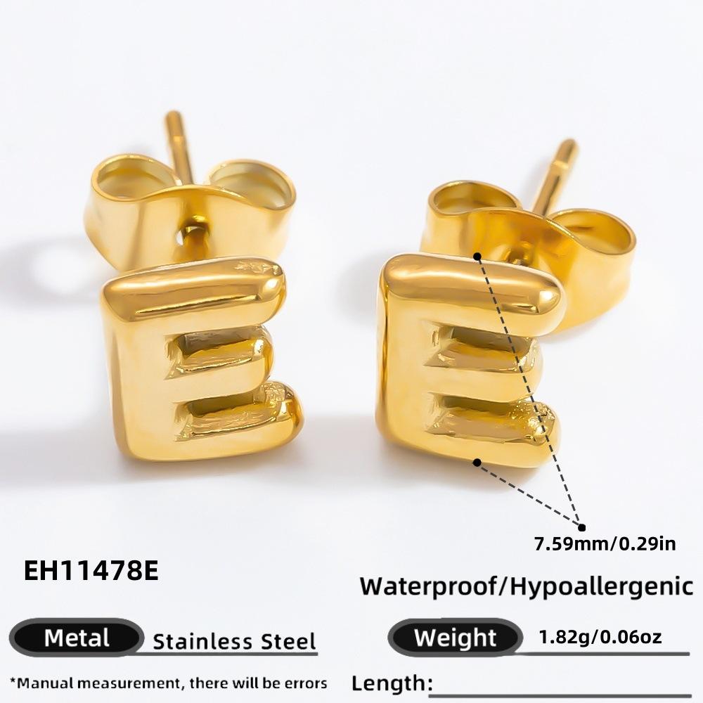 Earrings Electroplated 18k Gold Earrings, Light Luxury, Non-fading, High-end Women's Autumn and Winter Earrings and Studs