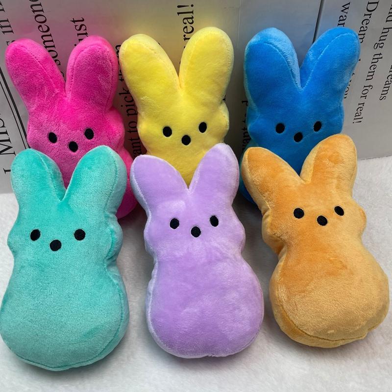 НОВЫЕ пасхальные плюшевые игрушки кролика Peeps, мультяшные игрушки кролика, мягкие игрушки животных, украшения для дома, детские подарки в виде кролика Peluche