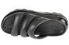 Crocs Classic Mega Crush Tripe Strap, Womens black Slides