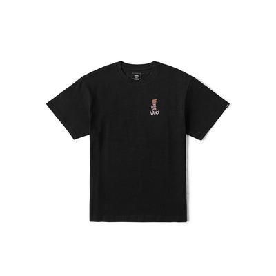 Vans X Художественная коллаборация Футболка с круглым вырезом, модная, универсальная, с коротким рукавом, унисекс, топы, черная VN000RNRBLK