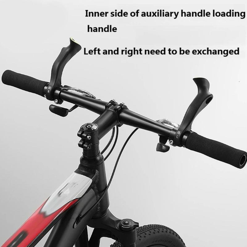 Bicycles Extension Handlebar Mountain Bike Deputy Handle Nylon Handle Bar Ends Grips Cycling Accessory Easy to Install
