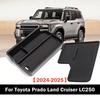 For Toyota Prado Land Cruiser Prado 250 J250 LC250 Central Control Armrest Storage Box Wireless Charging Mat 2024 2025 Tools Car