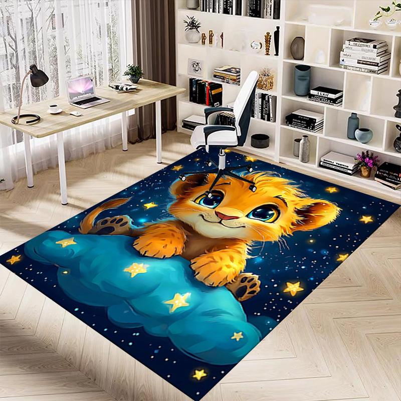 1PC Lion cub Cloud Extra Large Non-Slip Floor carpet, Office, family, bedroom, Studio - Large Area RugJ0414