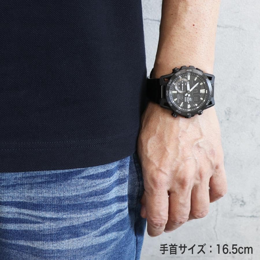 Distribution CASIO EDIFICE Bluetooth Mobile Link Smartphone Link Racing Chronograph Black Metal [Limited Model] ECB-40BK-1ADF [Item]