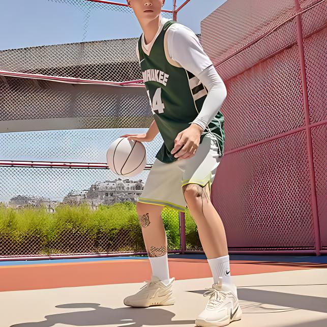 Nike Баскетбольный жилет Giannis Antetokounbpo #34 Milwaukee Bucks с принтом логотипа, мужской, зеленый DB3579-323