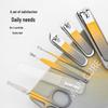 Anti-Splash Nail Clipper & Manicure Set: Includes Nail Clippers, Scissors, Nose Hair Scissors, Ear Pick.