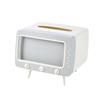 Square TV Desktop Tissue Box Plastic Tissue Dispenser Multi Functional Napkins Holder  Dormitory