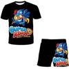Super Zings 2022, комплекты летней одежды, детские футболки с короткими рукавами, шорты, костюмы из двух предметов, повседневные костюмы для мальчиков и девочек