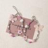 Pink Bow Dopamine Phone Lanyard: Anti-Lost Electroplated Chain Wrist Strap