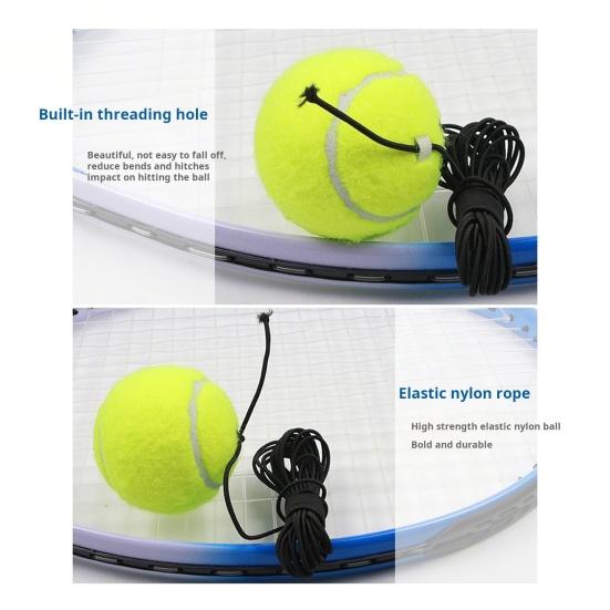 Тренажер для тенниса Rebound Ball Set с 2 мячами, тренировочный инструмент для тенниса, оборудование для отскока теннисного мяча Solo Tennis Rebounder для взрослых и детей