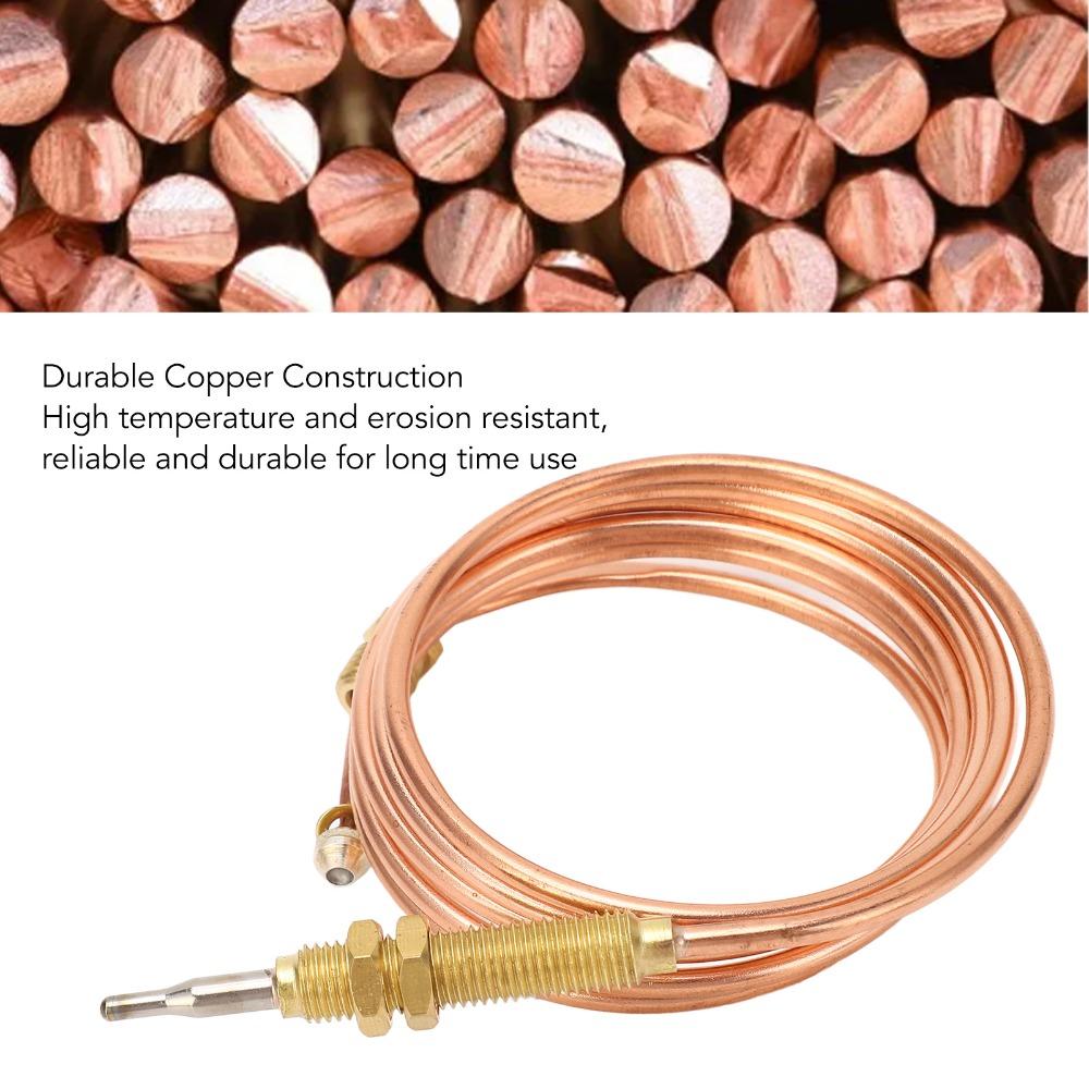 Copper Gas Thermocouple 120cm Length Universal Thermocouple Propane Tank Top Heaters