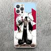Чехол для телефона Bleach Зараки Кенпачи Для iPhone 17 16 15 14 13 12 11 Pro Max Mini Plus Air 7 SE 8 Мягкий силиконовый печатный корпус Funda F