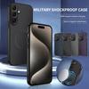 S25 FE Текстура углеродного волокна для магнитного чехла Magsafe для Samsung Galaxy S25FE Edge S25 Ultra Матовый противоударный чехол с мягкой рамкой