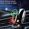 Stable and Anti Shake Car Phone Holder Wireless Fast Charging Car Phone Holder 360 ° Infrared Sensing Air Outlet Phone Holder T2
