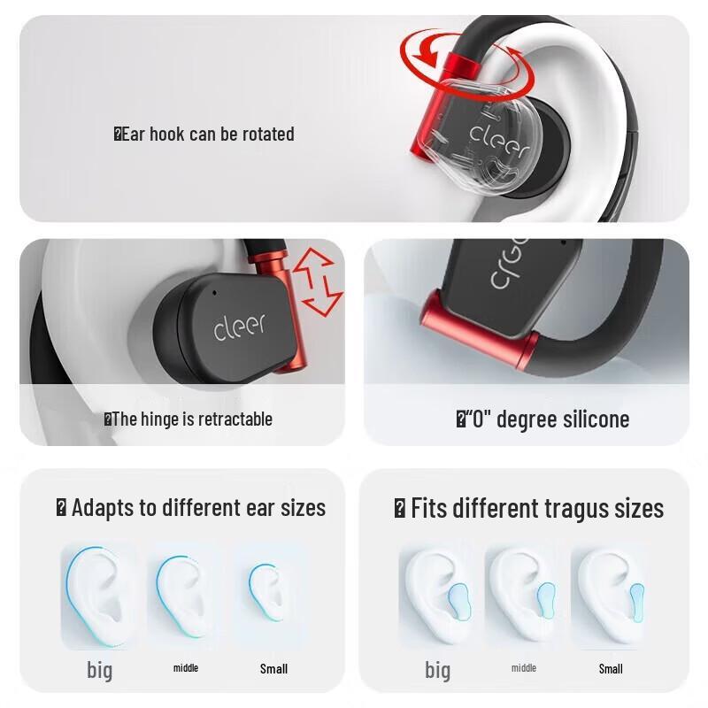 Cleer ARC3 ANC Open-Ear Bluetooth Sport Headphones