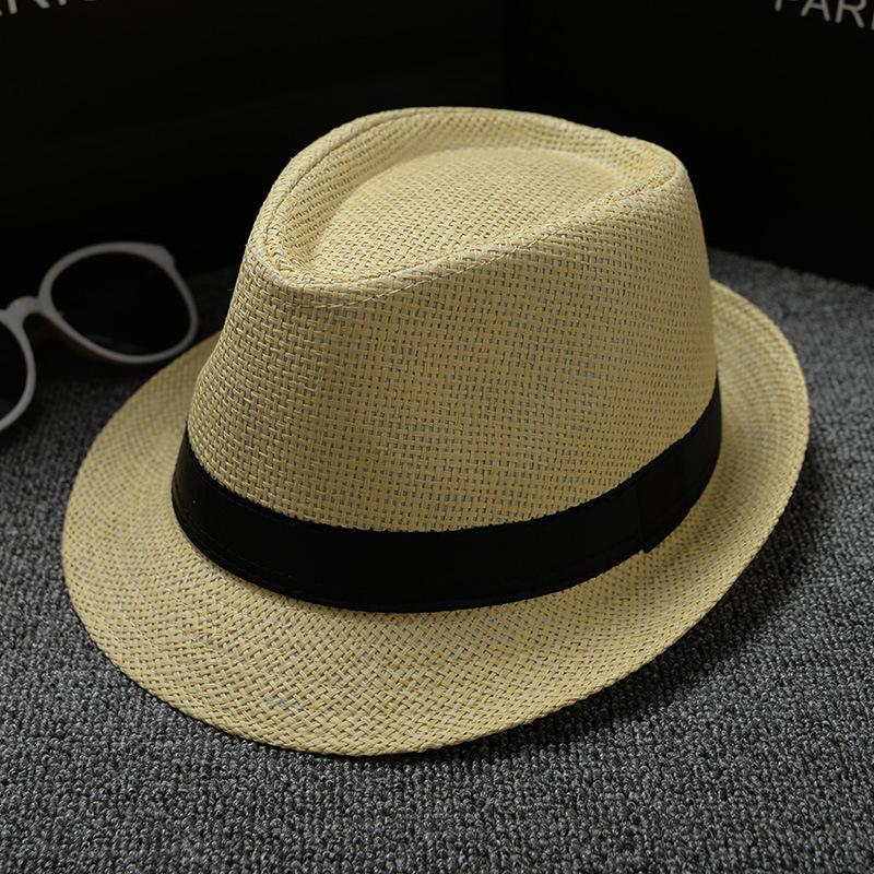 Plain Cloth British Style Male And Female Neutral Solid Color Jazz Hat Couple Panama Hat Sun Hat Yiwu