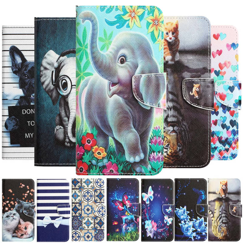 Чехол- книжка с магнитной пряжкой для смартфонов iPhone, Samsung, Huawei, Xiaomi