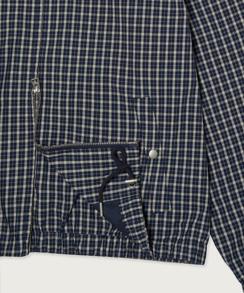 CHAMPION Check Cotton Windbreaker Navy