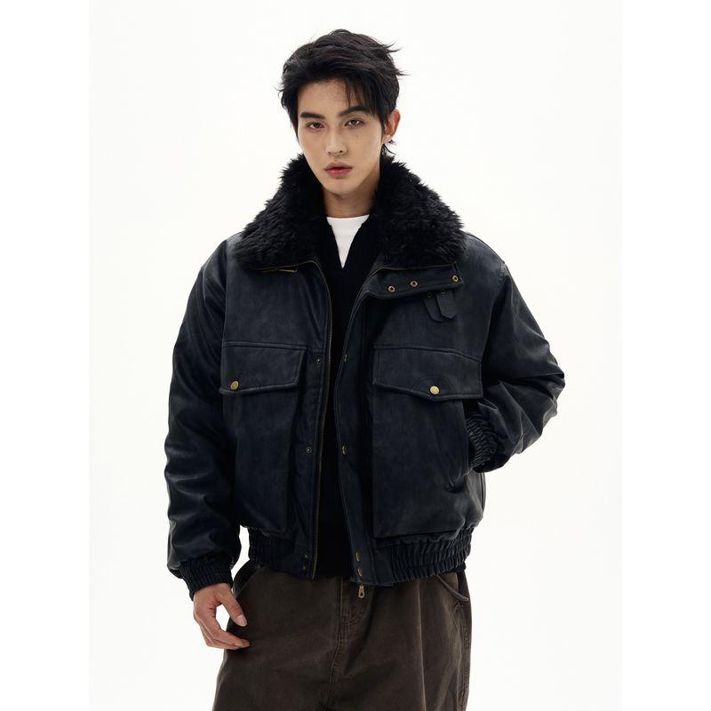 Kisko Зимняя куртка в американском стиле с утолщенным воротником-стойкой, кожаной пряжкой и замшевой отделкой для мужчин и женщин, модный брендовый дизайн, теплое хлопковое пальто