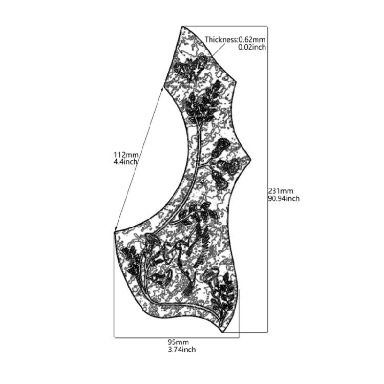 Запасные самоклеящиеся защитные накладки (пикгарды) для гитары, гитарный аксессуар