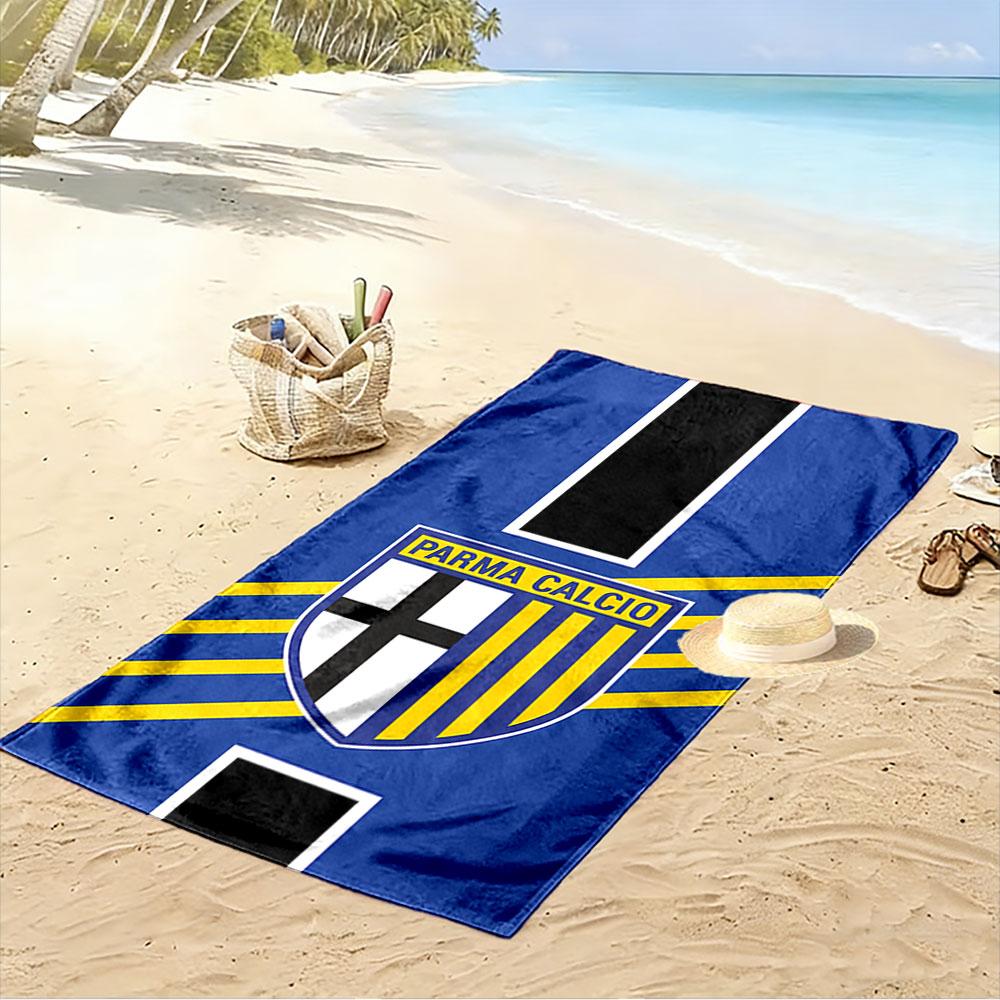 Полотенце с логотипом Parma Calcio Обязательное пляжное полотенце для поездок на пляж
