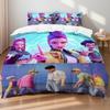 Рами Охотники на демонов K-pop Девушки Парни Группа Принт Бессердечный Пододеяльник Мультиразмер Спальня Общежитие Праздничное Постельное Белье Декорация
