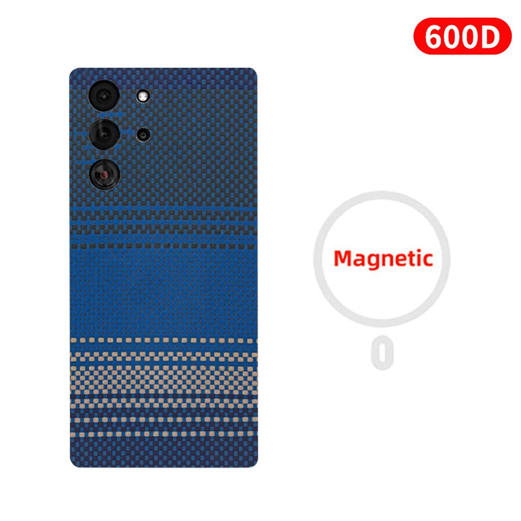 Для Redmagic 10 Pro/10 Pro+/10 Air/10SPro/10SPro+ Чехол из углеродного волокна Арамидная ткань Келар Тонкий Жесткий чехол Магнитный Черный Тонкий