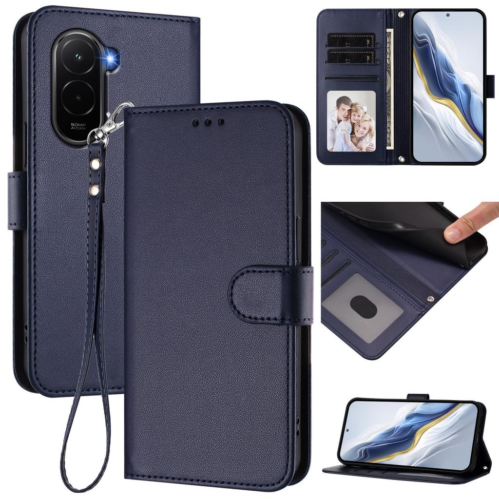 Магнитный чехол-книжка из роскошной кожи для Funda Xiaomi Poco M7 M7 Pro M7 Plus 4G 5G, однотонный, с отделениями для карт, чехол-коке