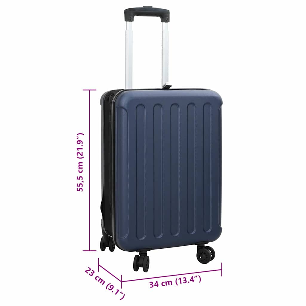 Suitcase with Lock Dark Blue 34 x 23 x 55.5 cm ABS Plastic