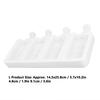 Grid Pattern Ice Bar Maker 4-Cavity DIY Ice Cream Mold Durable Silicone Ice Cream Mold  Kitchen Use