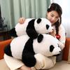 Simulation Lying Down Panda Doll Plush Toy Black and White Red Panda Doll Children Accompany Soothing Rag Doll