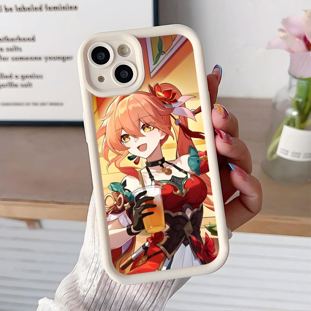 HSR Guinaifen Утолщенный ТПУ Чехол для Мобильного Телефона для iPhone 17 16 15 14 13 12 11 Air Pro Max Plus Цветной Чехол