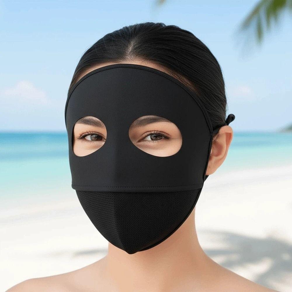 Traceless Ice Silk Face Clothing Polyester UV Protection Mask Comfortable Sunscreen Mask Outdoor