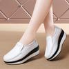 New Spring and Autumn New Wedge Thick Sole Sponge Cake Shoes Korean Versatile Rocking Shoes Women's One-foot Single Shoes Mother's Shoes