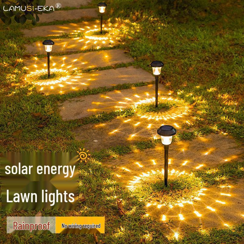 Солнечные садовые декоративные светильники: Уличные фонари-колышки для создания атмосферы во дворе, на участке и лужайке