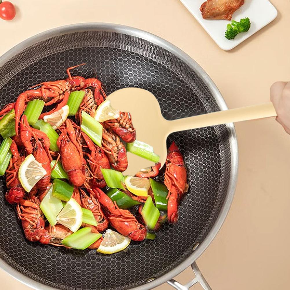 Силиконовая лопатка Кухонная утварь Говядина Мясо Яйца Кухонный скребок Широкая лопатка для пиццы Жарка Антипригарная лопатка Кухонные принадлежности Инструменты