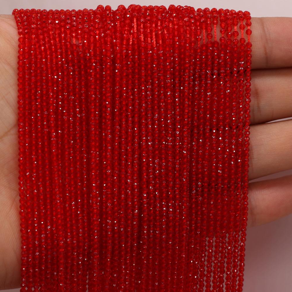 3-ниточные бусины из шпинели из натурального камня 2 мм, маленькие свободные бусины-разделители для изготовления ювелирных изделий, ожерелья, браслета, браслета, серег, аксессуаров, бисера 38 см