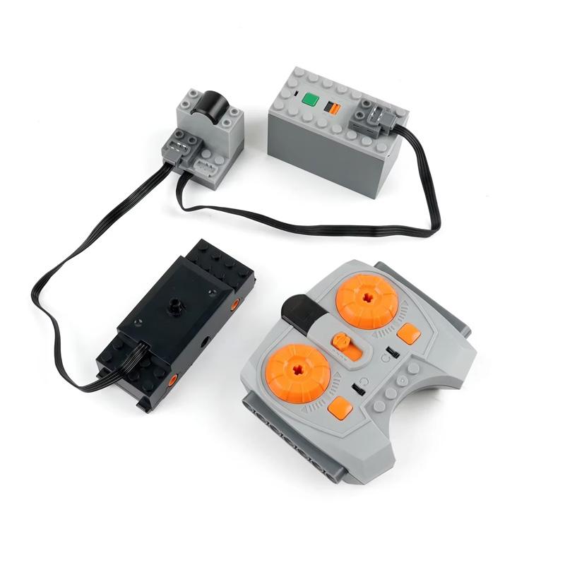 Power Functions Train Motor Technology Building Blocks Parts Carriage Connector Railway Track Base Plate Assembly MOC Bricks Toy