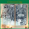 Window Decals Xmas Pvc Snowflake Santa Static Stickers For Christmas Decor Home