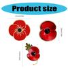 Poppy Flower Shape Brooch Durability Alloys Brooch Enamel Poppy Pin Fashionable for Artistic and Stylish Individuals