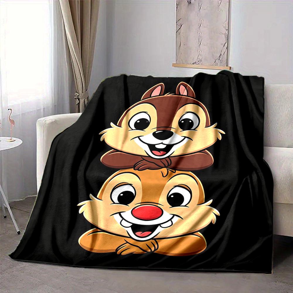 1Pc Chip Dale Adventure Blanket Soft And Comfortable Casual Warm Camping Travel Christmas Halloween Xmas Gift M924206